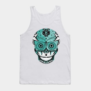 skull mania ecopop tribal mexican art in zephyr calavera Tank Top